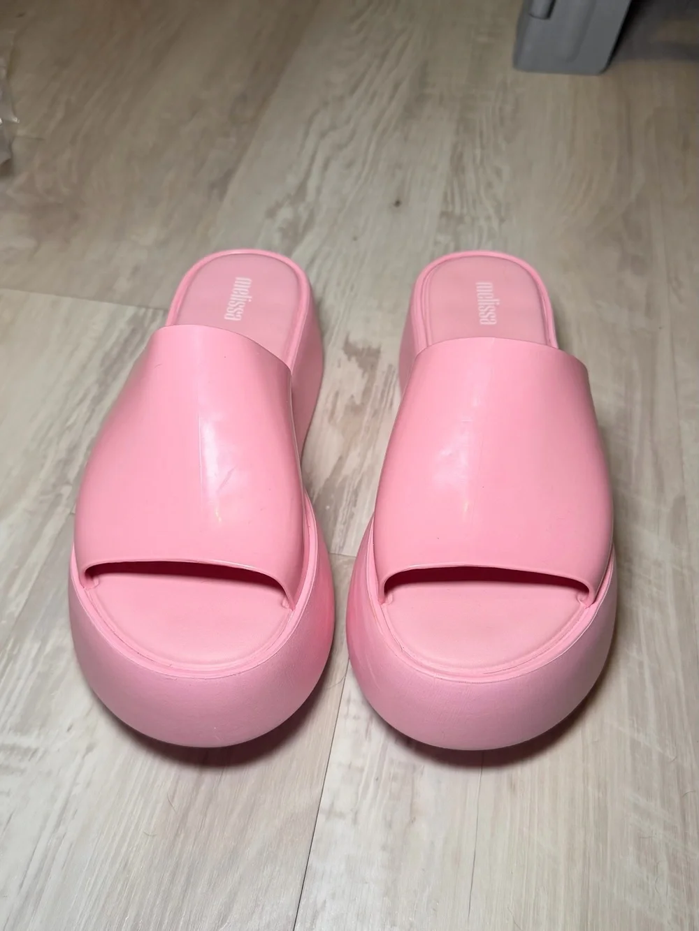 Melissa Pink Platform Slide Clogs